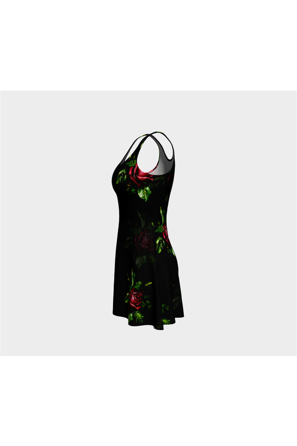 Roses Flare Dress - Objet D'Art