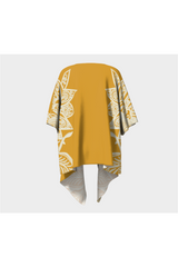 Gold Queen Mandala Draped Kimono - Objet D'Art