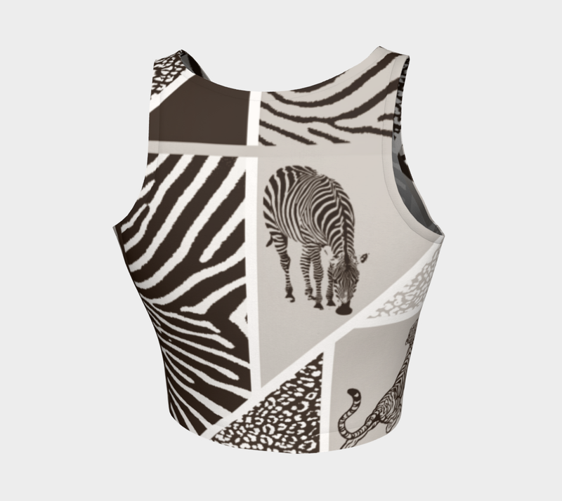 Animal Print Crop Top - Objet D'Art