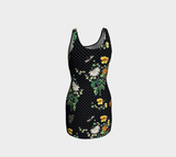 Floral Bodycon Dress - Objet D'Art