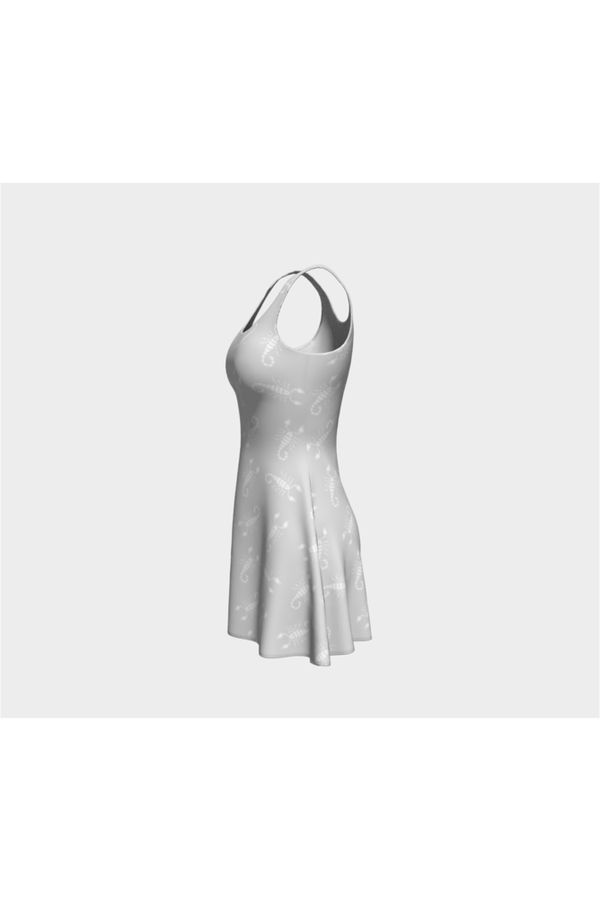 Silver Scorpion Flare Dress - Objet D'Art