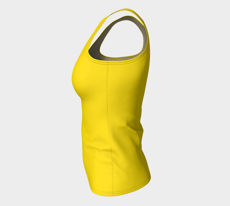 Cadmium Yellow Fitted Tank Top - Objet D'Art