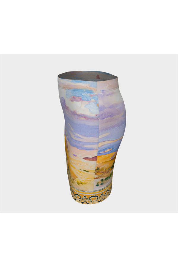 From Jerusalem Fitted Skirt - Objet D'Art