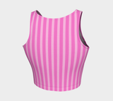 Striped Athletic Crop Top - Objet D'Art