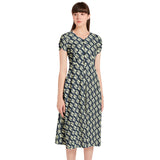 Ring True Puff Sleeve Button Through Dress - Objet D'Art