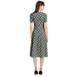 Ring True Puff Sleeve Button Through Dress - Objet D'Art