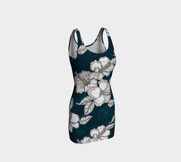 Hibiscus Bodycon Dress - Objet D'Art