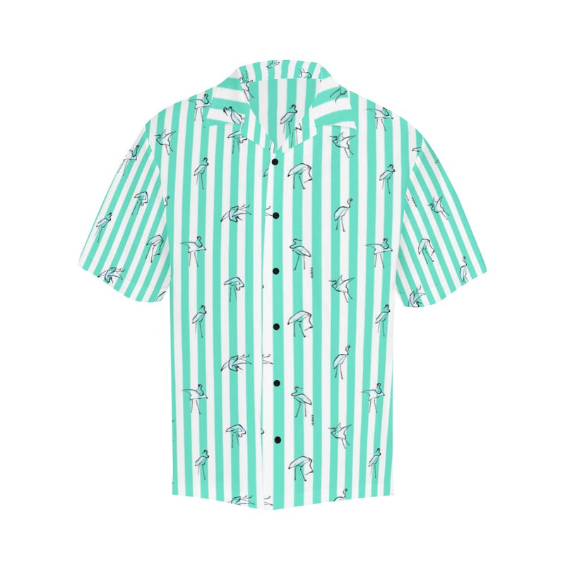 crane 2 hokusai print Hawaiian Shirt (Model T58) - Objet D'Art