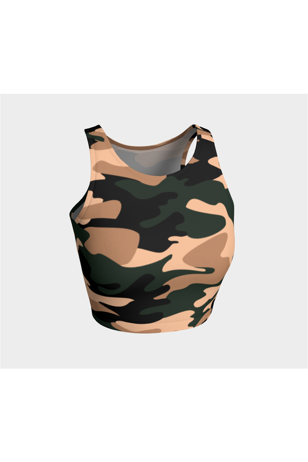 Nude Tone Camouflage Athletic Top - Objet D'Art