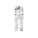 vintage comic nineteenth century print Women's Quick Dry Cargo Sweatpants (Model L65) - Objet D'Art