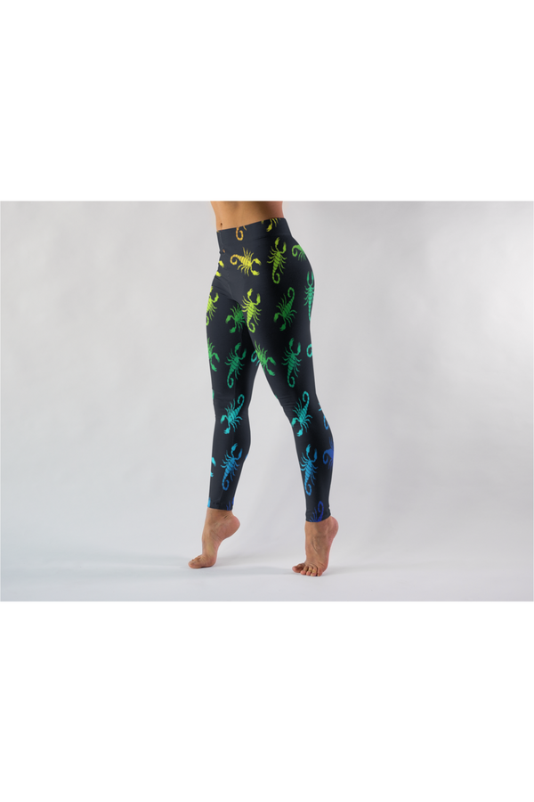 Iridescent Scorpion Premium Leggings - Objet D'Art