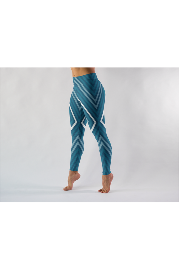 Modern Blue Premium Leggings - Objet D'Art