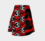 Pi Printed Flare Skirt - Objet D'Art