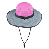 solid print 2a Wide Brim Bucket Hat - Objet D'Art