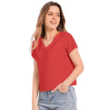 Batwing Sleeve V-Neck Top - Objet D'Art