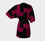 Houndtooth Kimono Robe - Objet D'Art