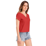 Batwing Sleeve V-Neck Top - Objet D'Art