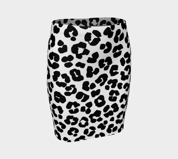 Leopard Print Fitted Skirt - Objet D'Art