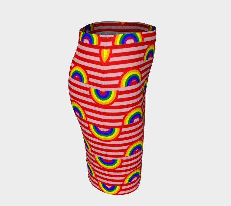Rainbow Fitted Skirt - Objet D'Art