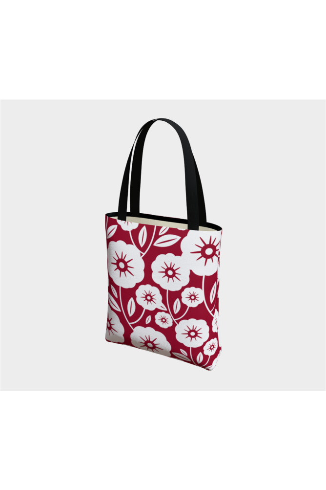 Floral Silhouette Tote Bag - Objet D'Art