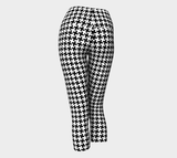 Houndstooth Yoga Capris - Objet D'Art