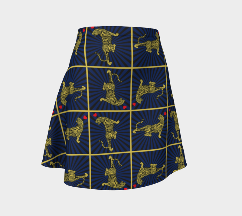 Tiger Matrix Flare Skirt - Objet D'Art