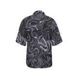 Ink Pool Hawaiian Shirt for Women - Objet D'Art