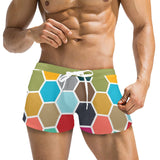 pepper stem green solid Men's Swim Trunks with Zipper Pocket (Model L71) - Objet D'Art