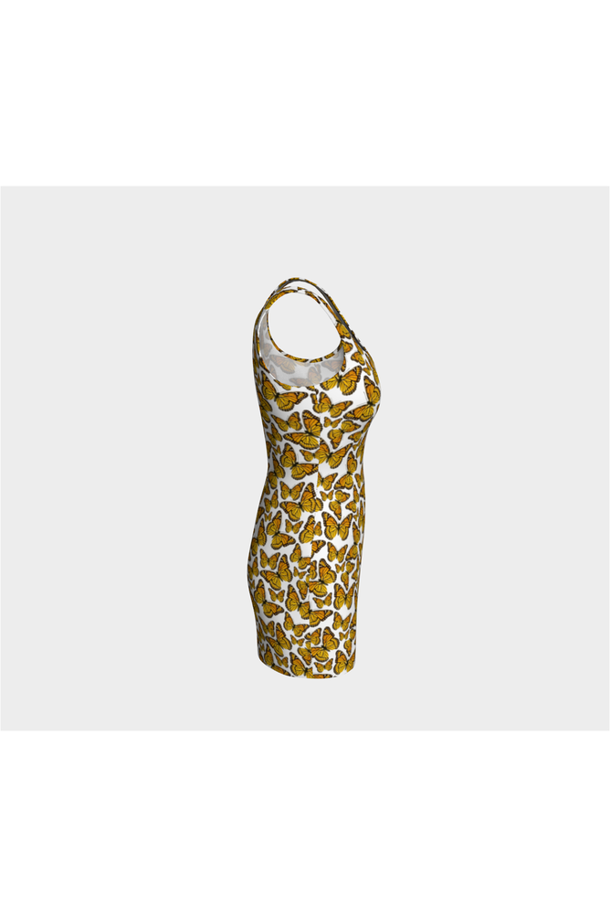 Monarch Butterfly Bodycon Dress - Objet D'Art