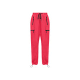 fuchsia anal2 print Women's Quick Dry Cargo Sweatpants (Model L65) - Objet D'Art