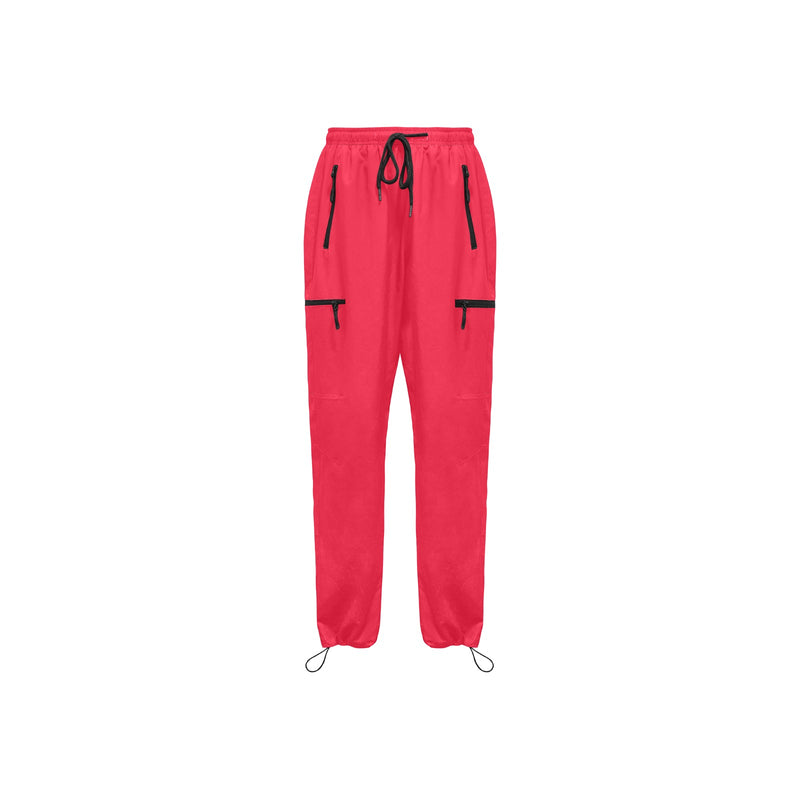 fuchsia anal2 print Women's Quick Dry Cargo Sweatpants (Model L65) - Objet D'Art