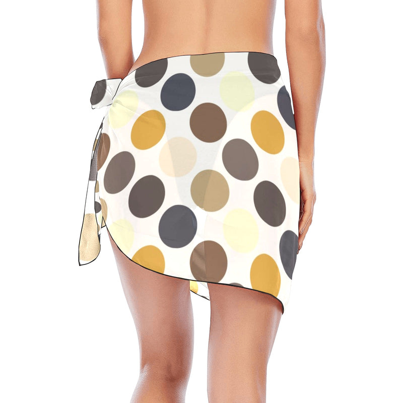 colored spots print 4 Beach Sarong Wrap - Objet D'Art