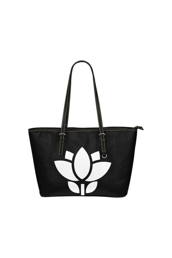 Floral Silhouette Leather Tote Bag/Small - Objet D'Art