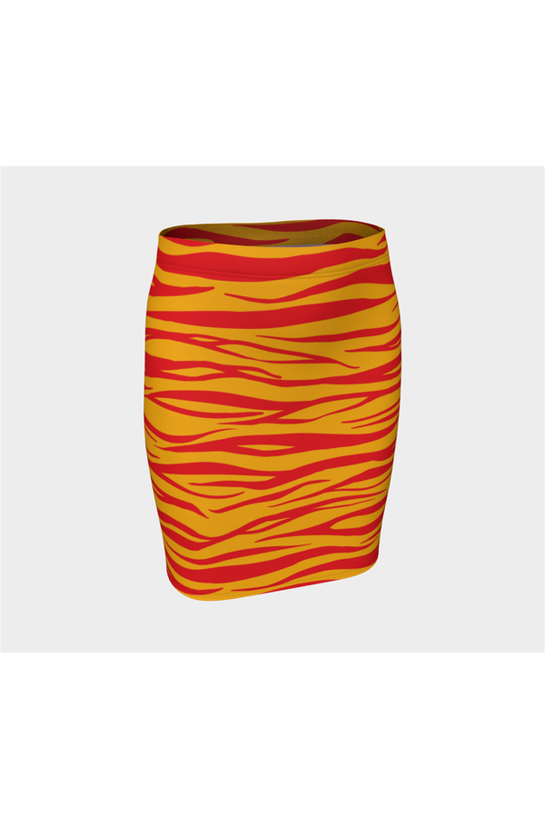 Tabby Cat Fitted Skirt - Objet D'Art
