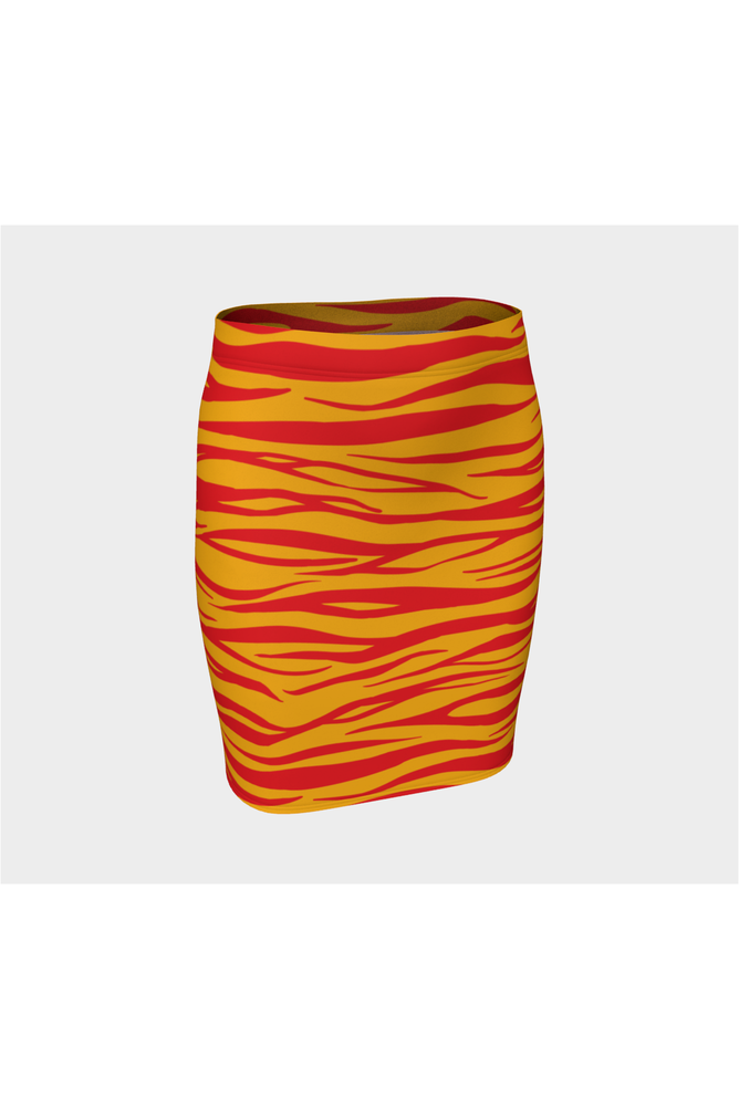 Tabby Cat Fitted Skirt - Objet D'Art