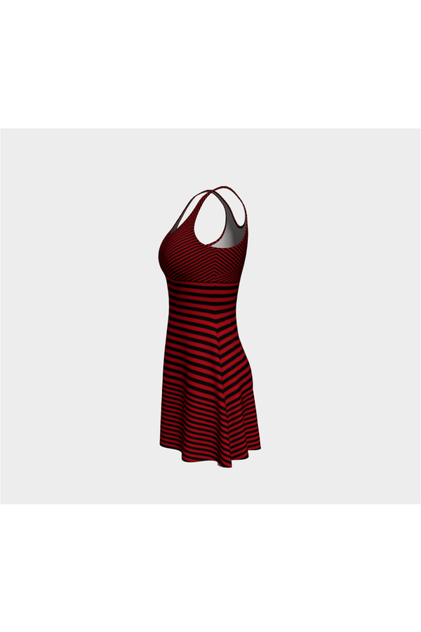 Crimson Wrap Flare Dress - Objet D'Art