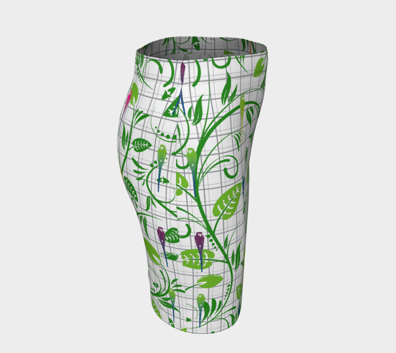 Parrot Matrix Fitted Skirt - Objet D'Art
