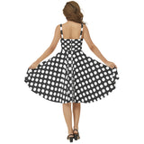 Chic Polka Dot Midi Dress - Objet D'Art