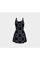 Square Biz Flare Dress - Objet D'Art