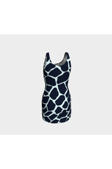 Giraffe Print Bodycon Dress - Objet D'Art