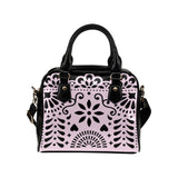 PInk Papel Picado Shoulder Handbag (Model 1634) - Objet D'Art