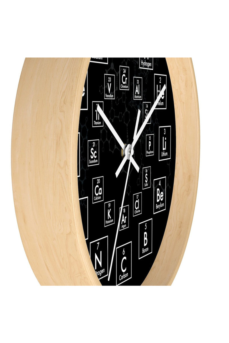 PERIODIC TABLE OF ELEMENTS - 24 HOUR LARGE CLOCK - Objet D'Art