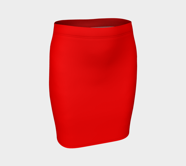 Red Apple Fitted Skirt - Objet D'Art