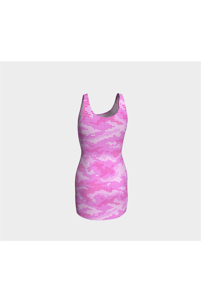 Pink Camouflage Bodycon Dress - Objet D'Art