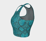 Snakeskin Athletic Crop Top - Objet D'Art