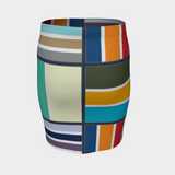 Mondrian Moments fitted skirt - Objet D'Art