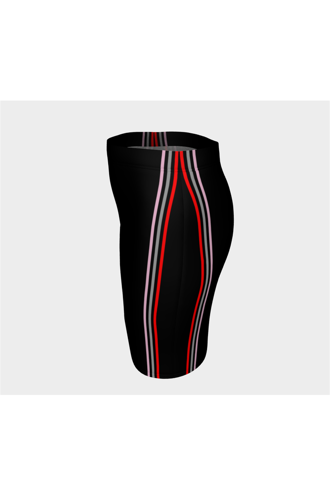 Double Striped Fitted Skirt - Objet D'Art