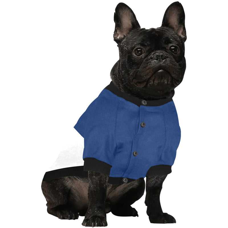 tex blue 2 Pet Dog Round Neck Shirt - Objet D'Art