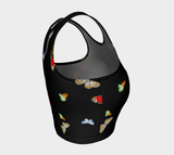 Butterfly Athletic Crop Top - Objet D'Art