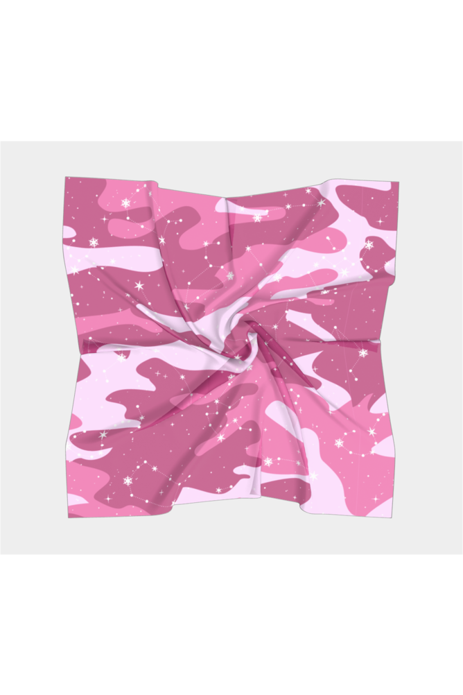 Pink Camo Zodiac Square Scarf - Objet D'Art